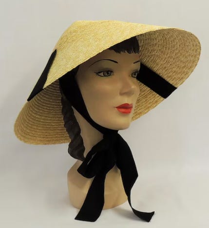 pictures of vintage conical hats