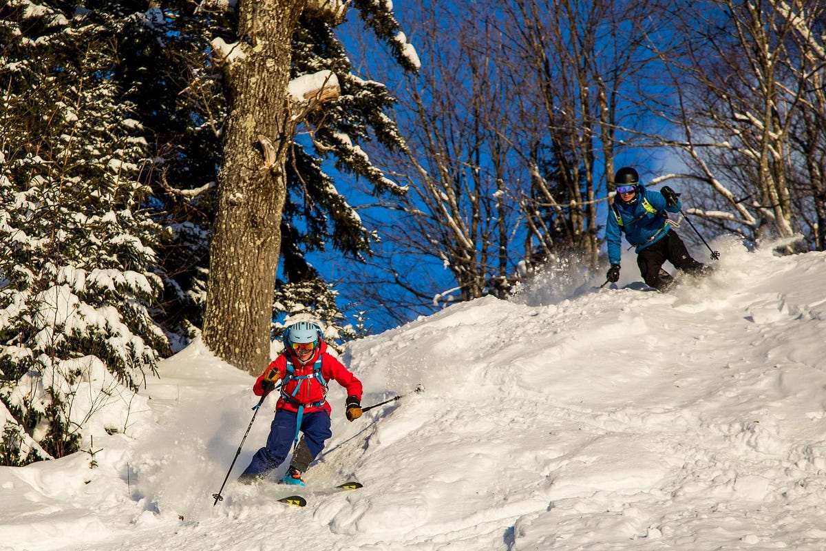 Skiers enjoying one of Black Mountain, New Hampshire's better days. Photo courtesy of Indy Pass.