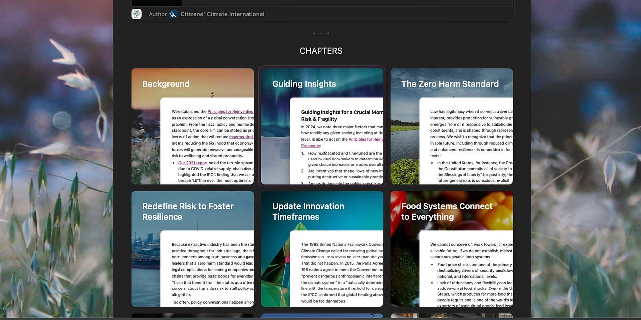 Reinventing Prosperity: New report looks Beyond the Horizon