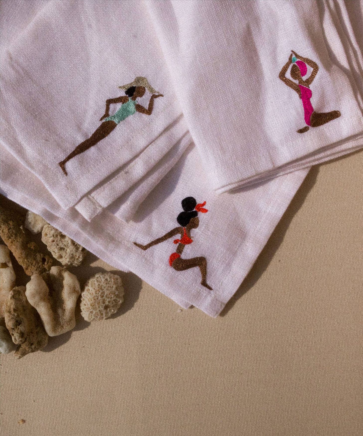Hand embroidered napkins