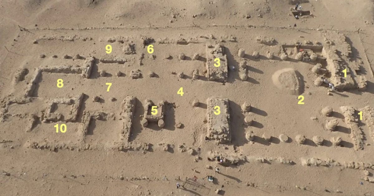 Excavated mudbrick remains at the Sanam Temple, Napata, Sudan. Photo from Lemos et al. 2026, Antiquity, CC BY 4.0. Excavated mudbrick remains at the Sanam Temple, Napata, Sudan. Photo from Lemos et al. 2026, Antiquity, CC BY 4.0.