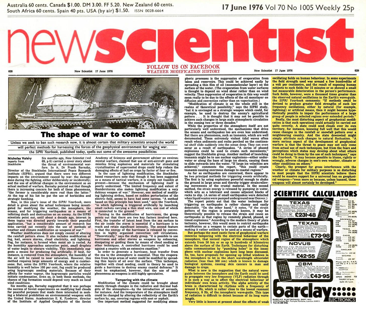 Weather Modification History