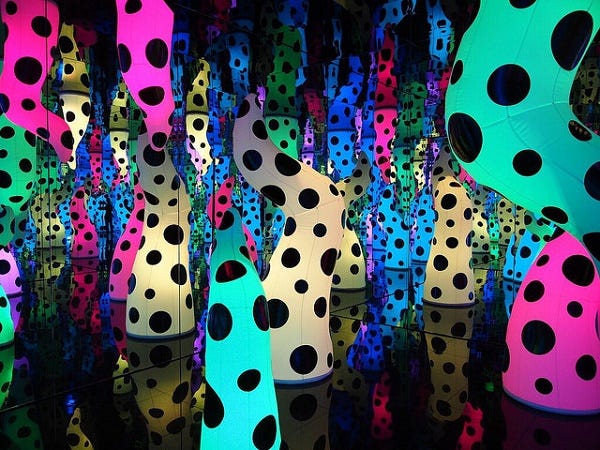 Yayoi Kusama, <i>Love is Calling</i> (2013) <br>Image: M_Strasser via Flickr Creative Commons