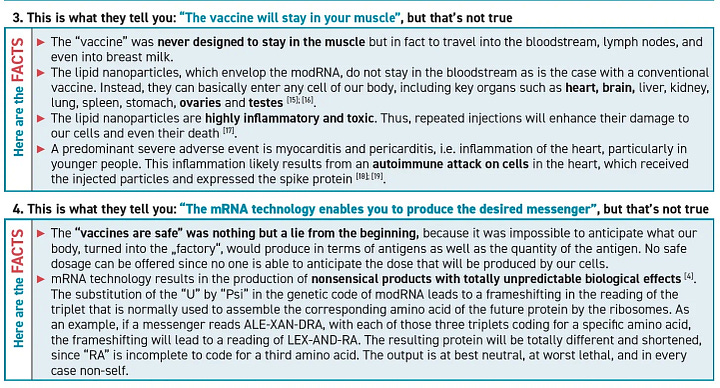 A great poster on the mRNA technology from my colleagues Drs. Klaus Steger and Alexandra Henrion-Caude. By Meryl Nass (09/04/24): https://merylnass.substack.com/p/a-great-poster-on-the-mrna-technology