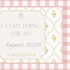 Everything I Read | August 2026