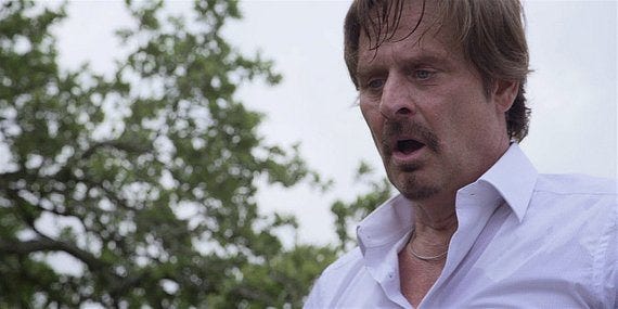 Walker STan realizes he's gone too far in pushing Mendoza down and bloddy. Walker STan realizes he's gone too far in pushing Mendoza down and bloddy.