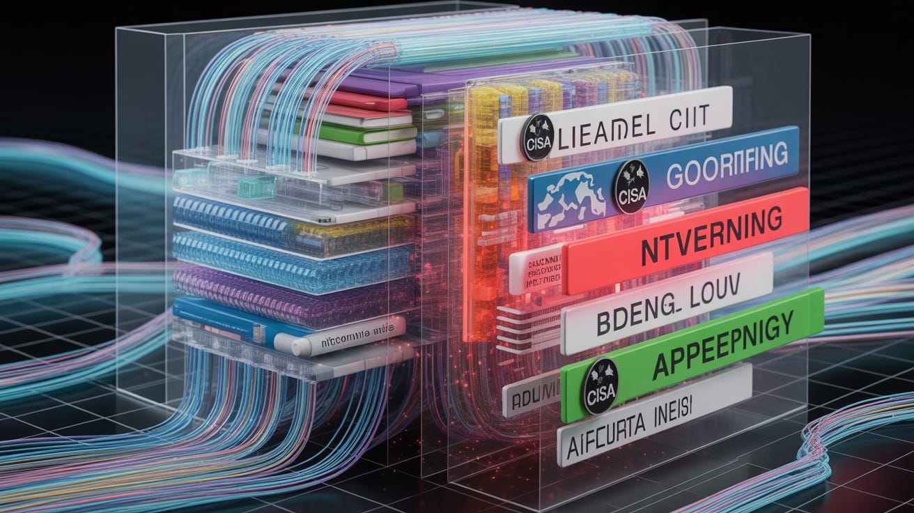 Futuristic visualization of AI model architecture with government agency censorship filters intercepting and blocking information at the output layer Futuristic visualization of AI model architecture with government agency censorship filters intercepting and blocking information at the output layer