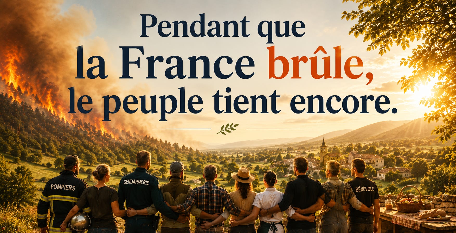 Pendant que la France brûle, le peuple tient encore.