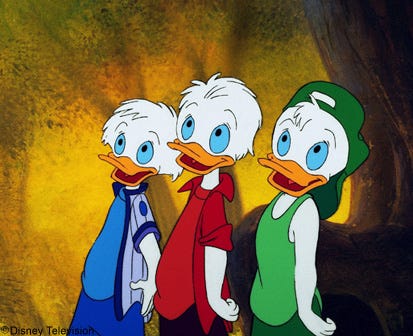 Qui, Quo e Qua in "Quack Pack"