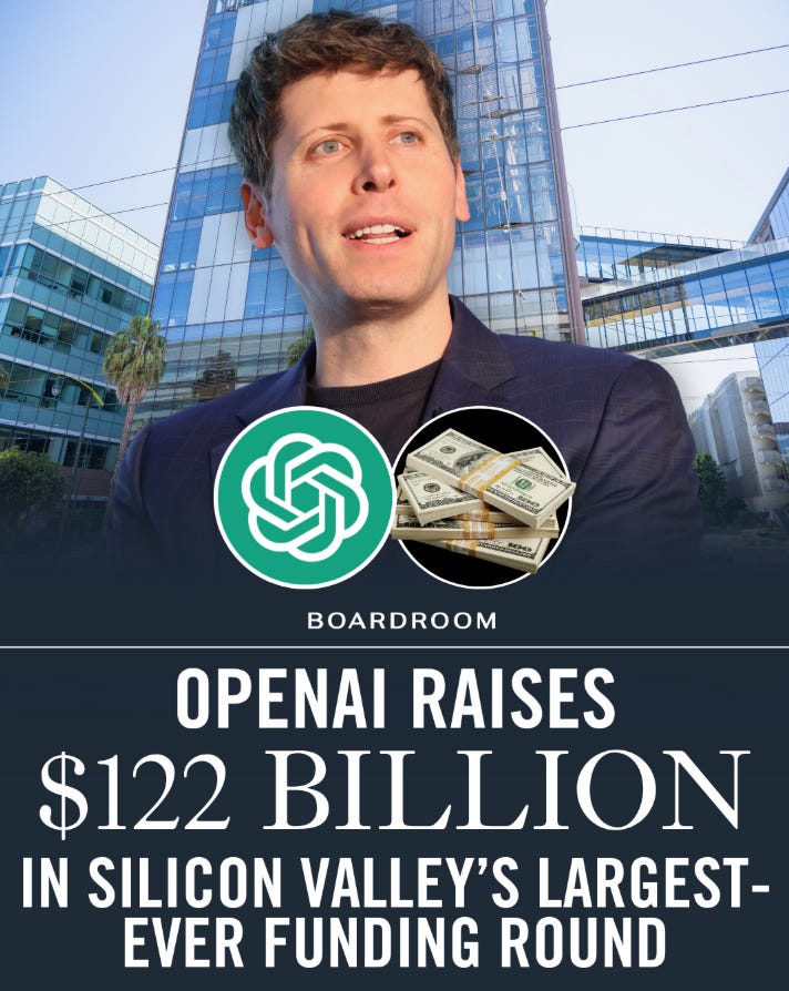 Newsletter artwork for “OpenAI Raises $122B, Claude Code Leaks Its Secrets | Weekly Digest”