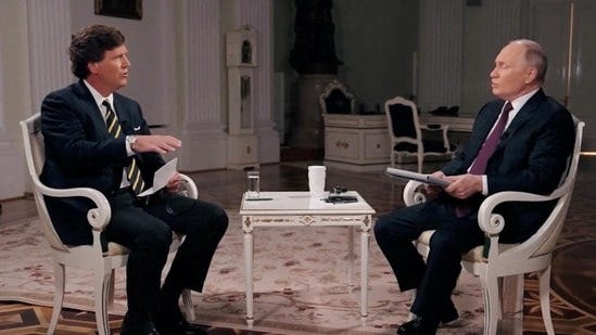 Putin mocks Tucker Carlson days after interview, says 'I did not fully  enjoy…' - Hindustan Times
