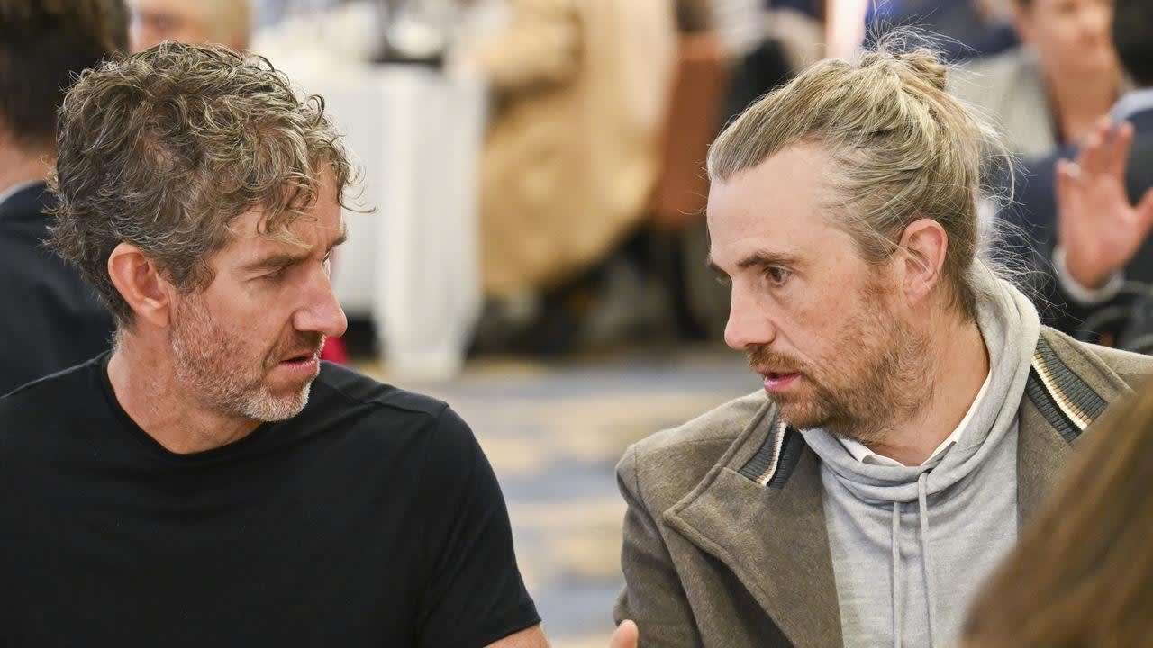 Insiders complain the culture at Atlassian is suffering under sole CEO Mike Cannon-Brookes, right, after the departure of co-founder Scott Farquhar, left. Picture: Martin Ollman