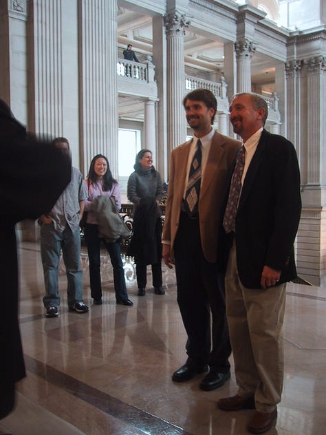 Photos from San Francisco weddings, Valentine's Weekend, 2004.