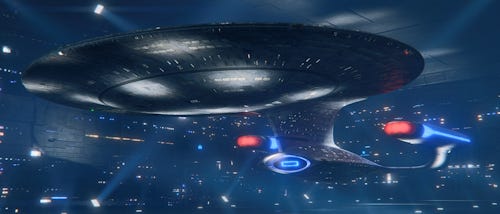 A picture of the Starship Enterprise from Star Trek