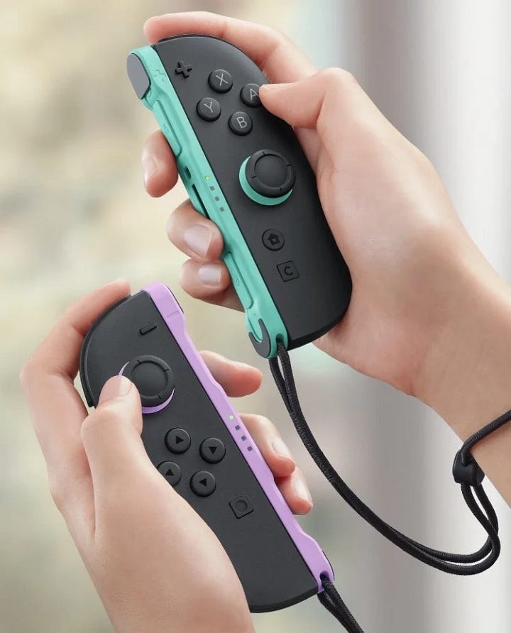Joy-Con 2 Light Purple and Light Green