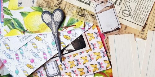 Collage goodies in happy mail