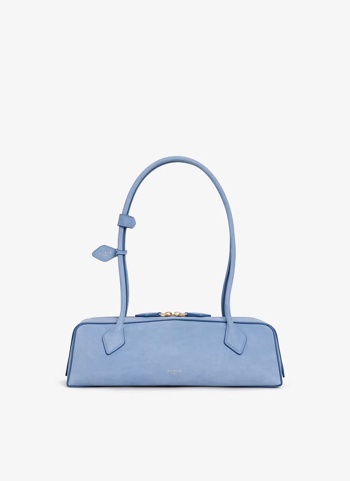 Alaïa Le Teckel bag; The Row's mary janes. 