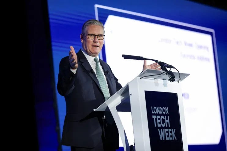 Kier Starmer opening London Tech Week 2026 Kier Starmer opening London Tech Week 2026