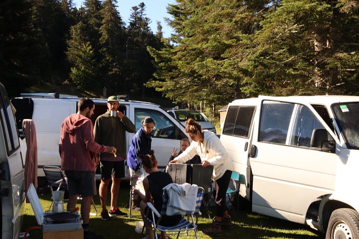 Life in a Van in the Pyrenees Mountains