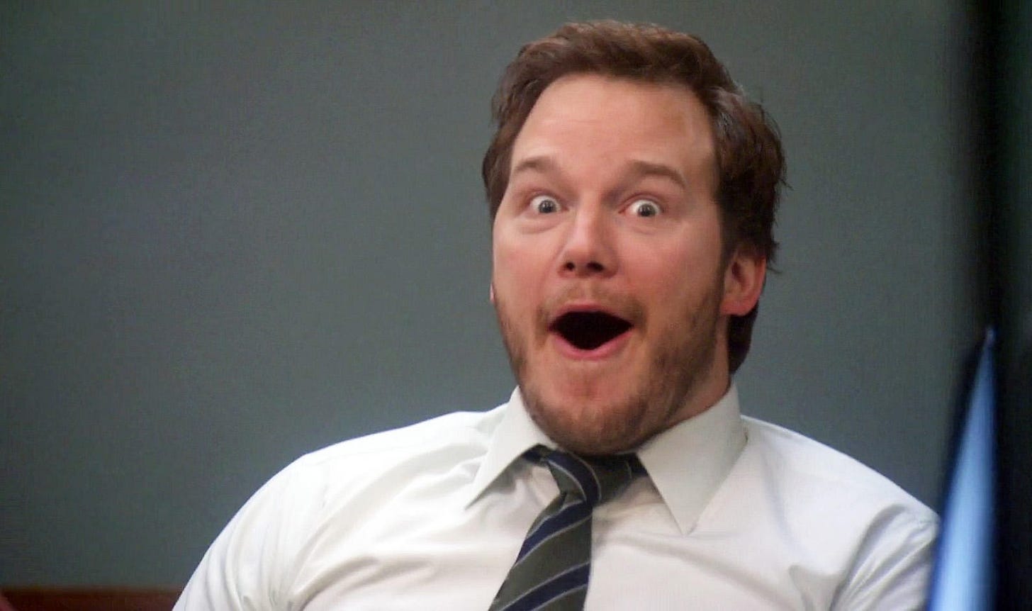 Surprised Happy Andy | Meme Generator