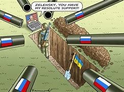 Image result for zelensky chased cartoon