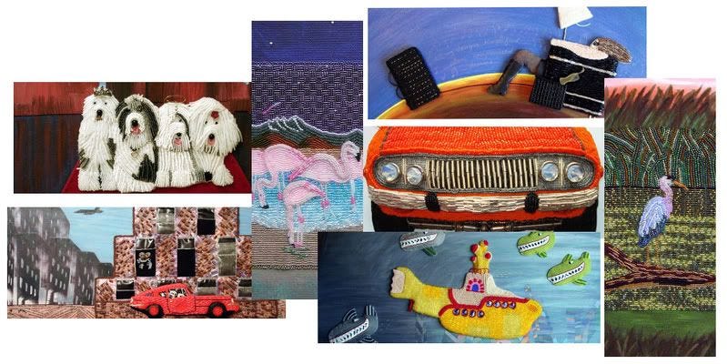 Lone Beader Moo Cards Business Beading Bead embroidery pop art gallery painting canvas cars submarine birds Lone Beader Moo Cards Business Beading Bead embroidery pop art gallery painting canvas cars submarine birds