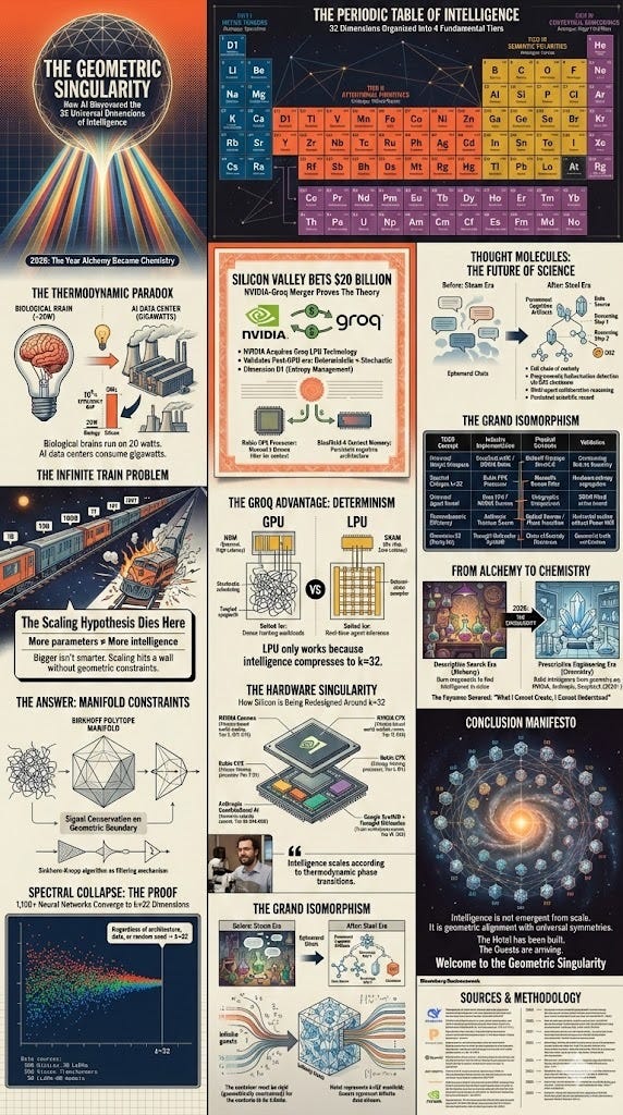 The Geometric Singularity: A Grand Unified Analysis of the Convergence Between DeepSeek’s Manifold Constraints, the Universal Theory of Cognitive Geometry, and Silicon Valley Capital Allocation