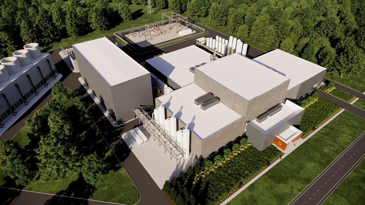 CFS ARC Fusion Power Plant, Aerial View CFS ARC Fusion Power Plant, Aerial View