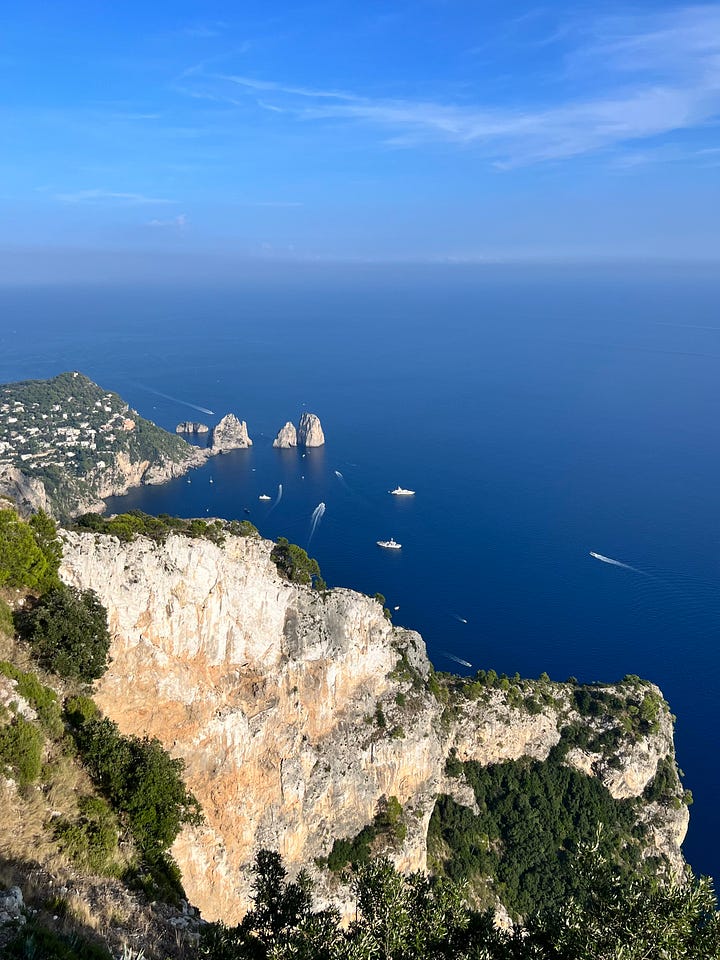 Piazzetta di Capri, Monte Solaro Chair Lift and View from Monte Solaro 