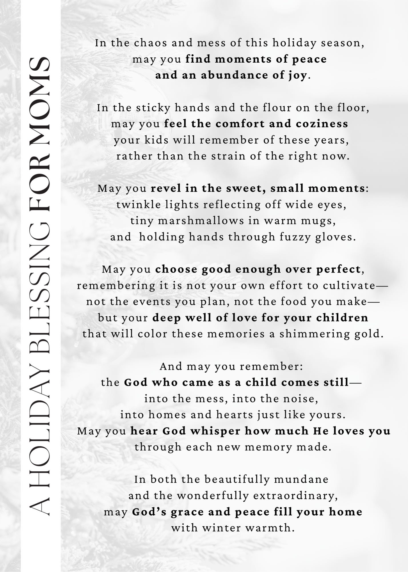 A Christmas Blessing, A Throwback - by Gabby Goodsell
