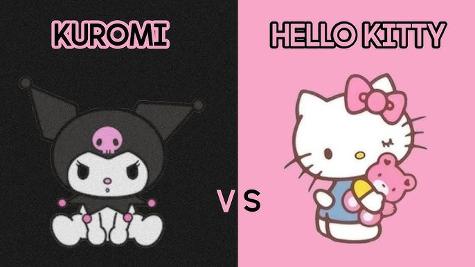 Kuromi🖤 Vs Hello Kitty 🤍😺Who Wins? Sanrio Hello Kitty Kuromi Cute -  YouTube