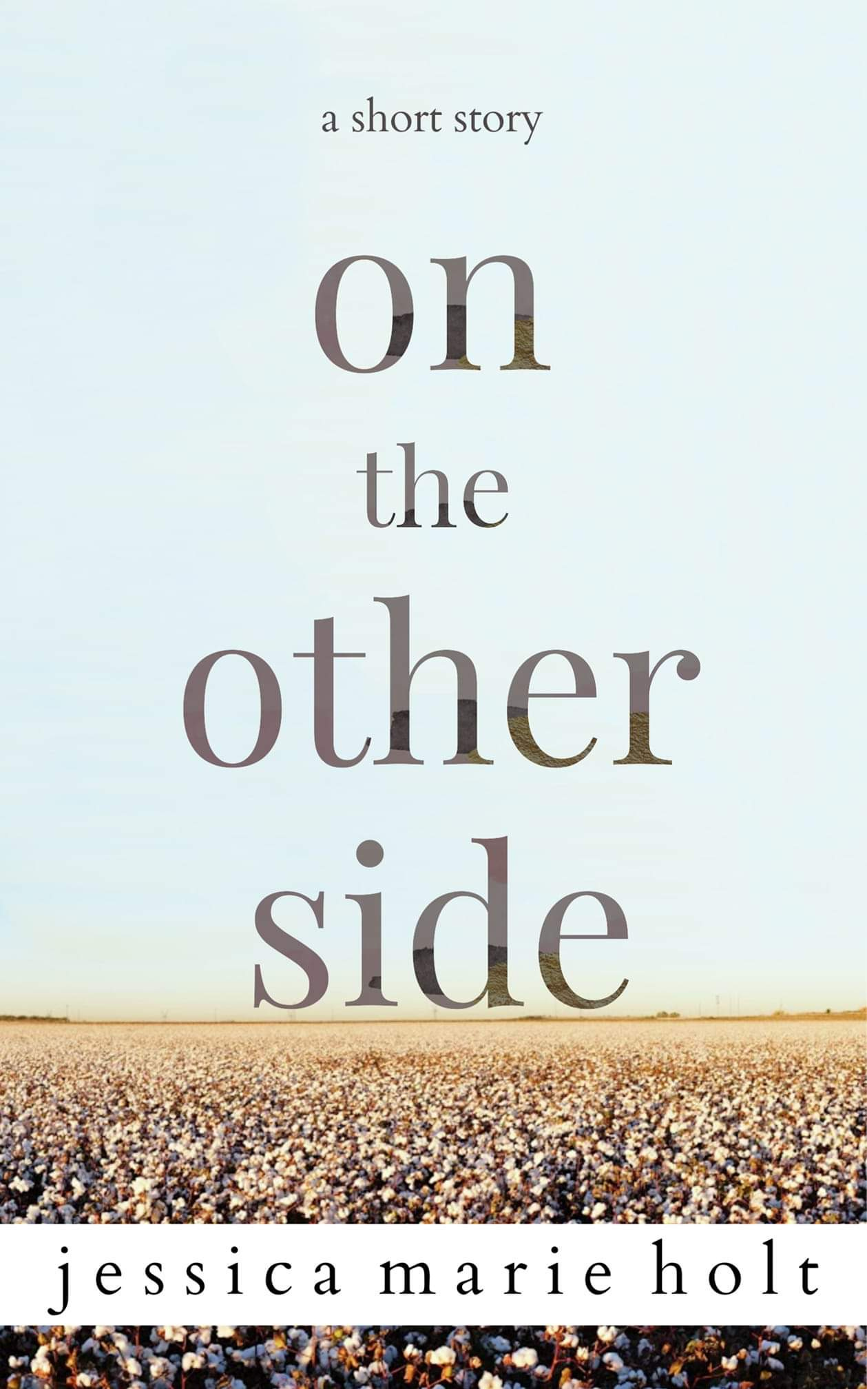 Book cover shows a farm field under a blue sky