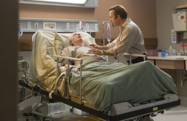 better call saul with brother chuck in hospital 2015 better call saul with brother chuck in hospital 2015