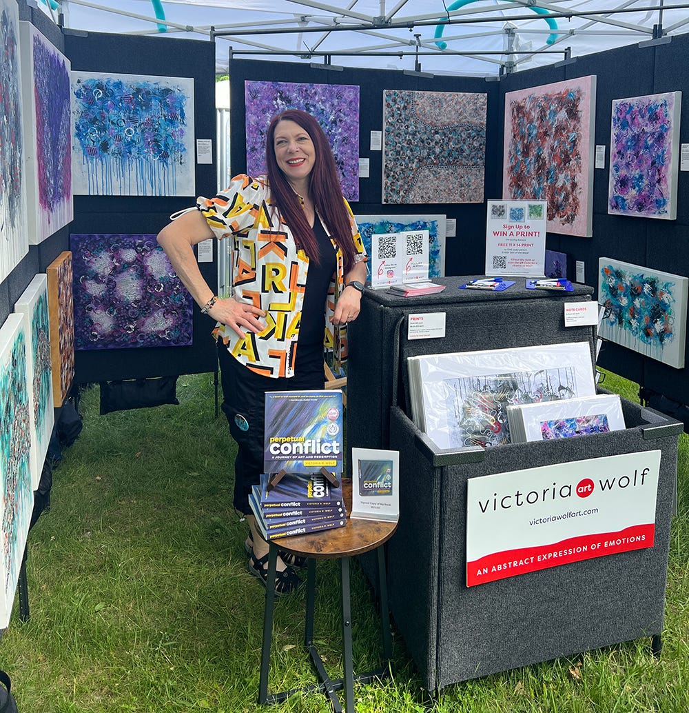 surviving and thriving through 11 art show in 4 months atttude