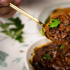 Mutton Varuval - South Indian-style dry curry