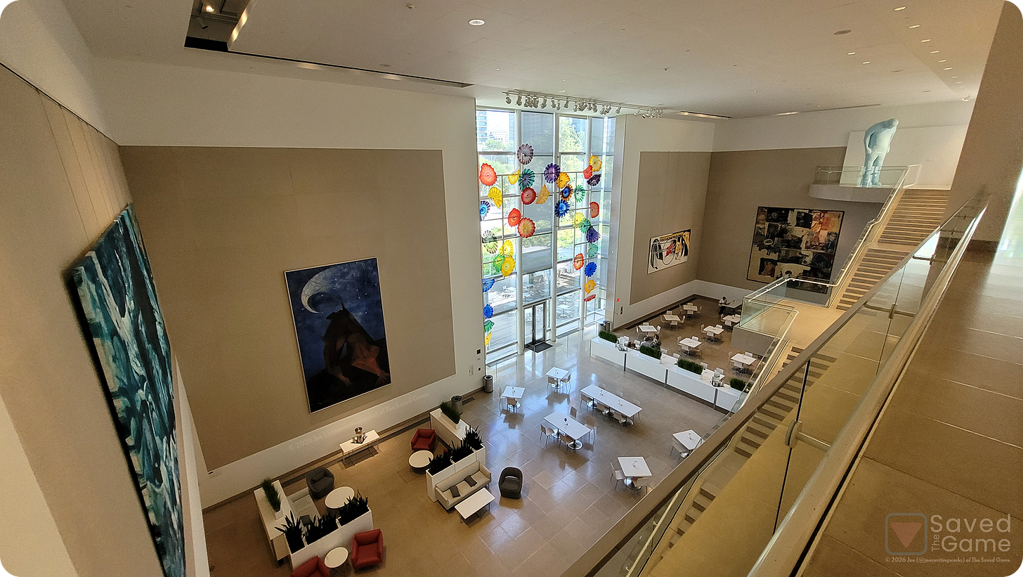 View from the top floor of the museum