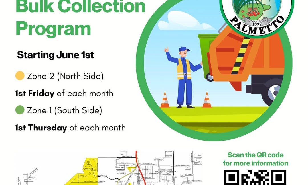 Palmetto Launches Monthly Curbside Bulk Collection Program Beginning June 1