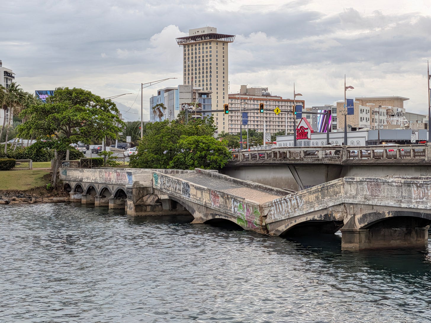destroyed bridge in puerto rico