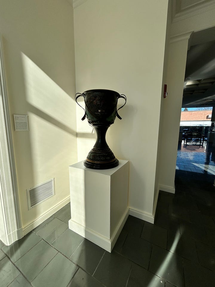 entrance, statue, building, atrium, exhibits, gallery, trophy