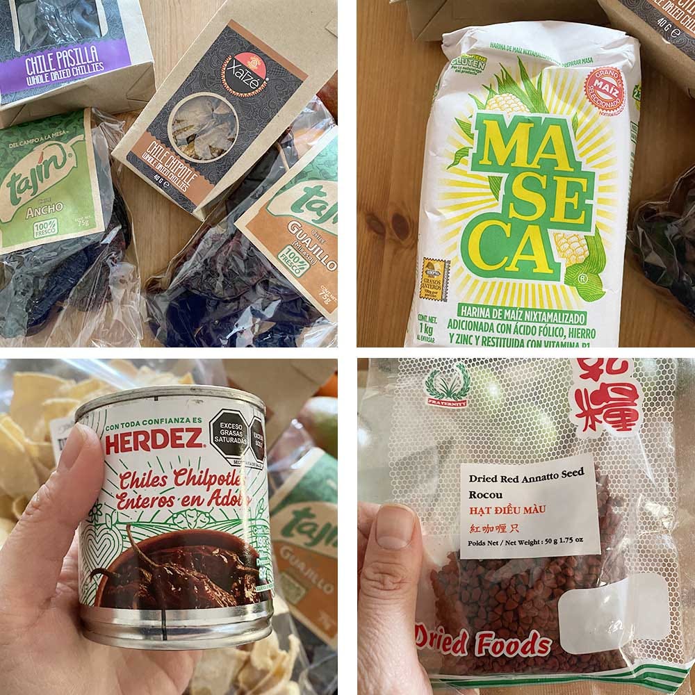 ingrédients mexicains chiles harina de maiz chipotle ingrédients mexicains chiles harina de maiz chipotle