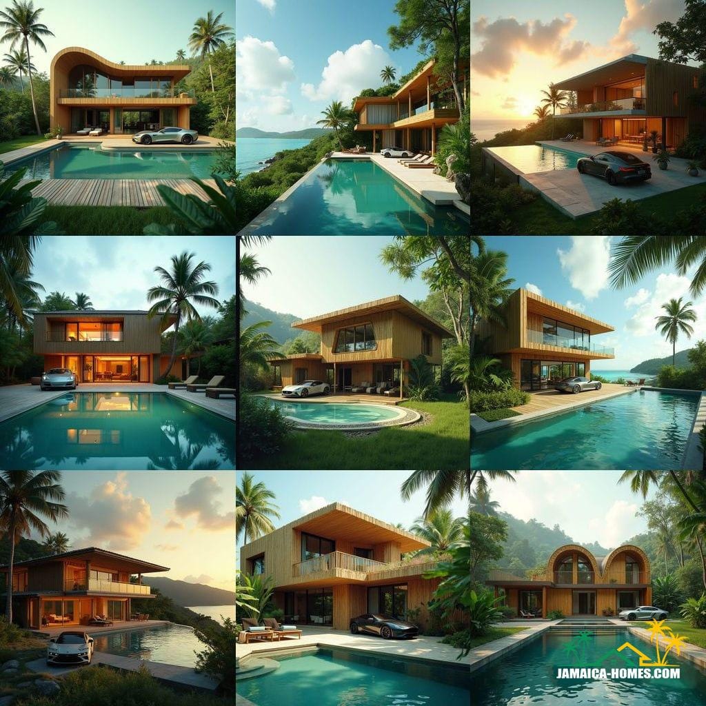 Beatiful modern h bamboo home in jamaica