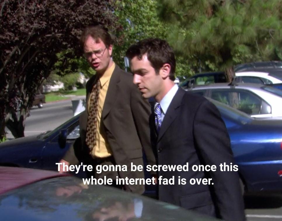 Dwight Schrute predicted net neutrality ending : r/DunderMifflin