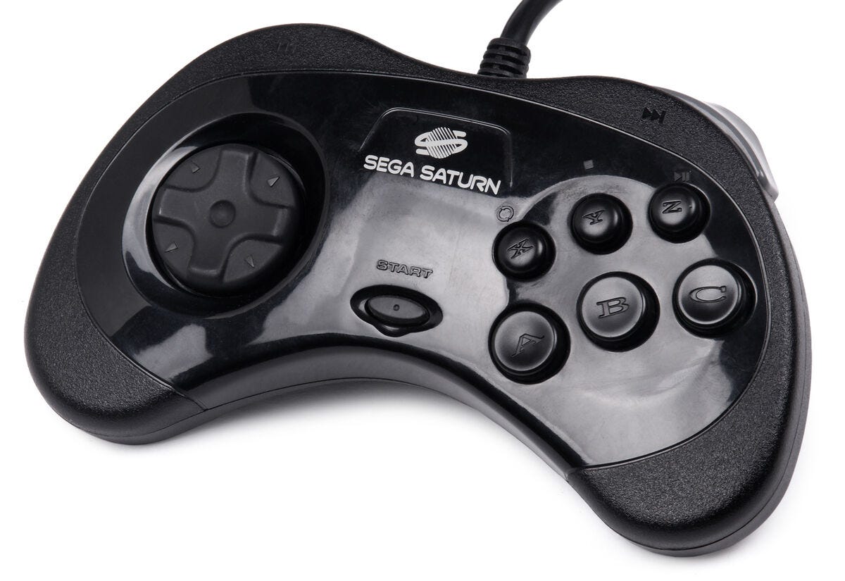 Genuine Sega OEM Original Saturn Controller Model MK-80116 For Sega Saturn  8E