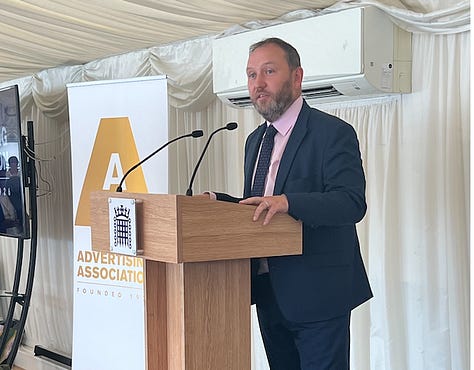 Damian Hinds MP, Ian Murray MP, Stig Abell and Kate McCann from Times Radio,Stephen Woodford, Advertising Association's Chief Executive.  