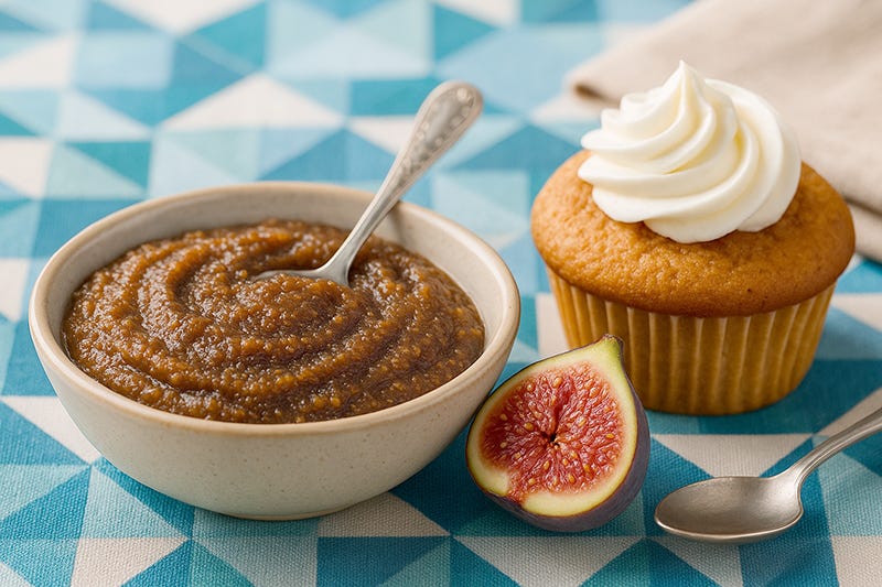 Piure de smochine ca înlocuitor de grăsime pentru copturi