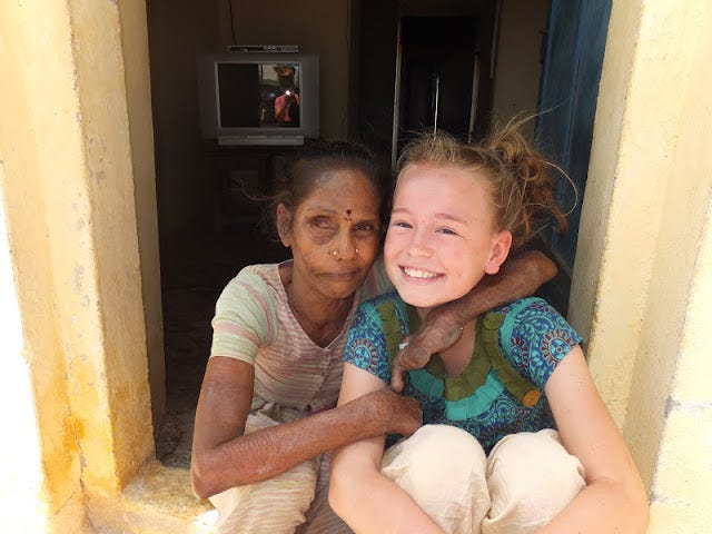 Leper with Child