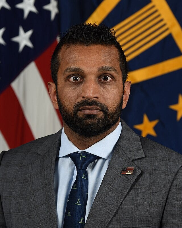 FBI Director Kash Patel in an official photo