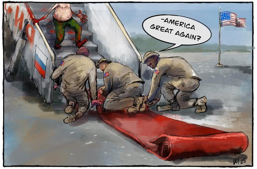 May be an image of elephant, welcome mat and text that says 'GREAT -AMERICA AGAIN?'