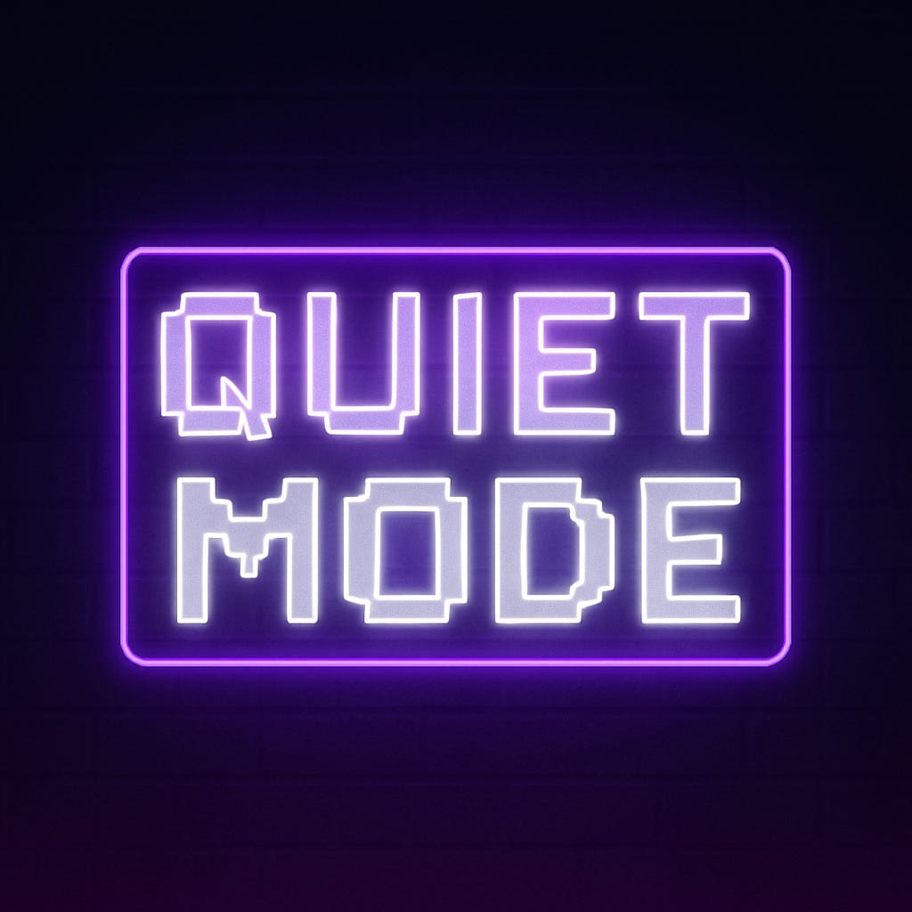 Mode Silencieux en Néon