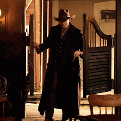 Saloon Enter GIF - Saloon Enter Crowboys - Discover & Share GIFs